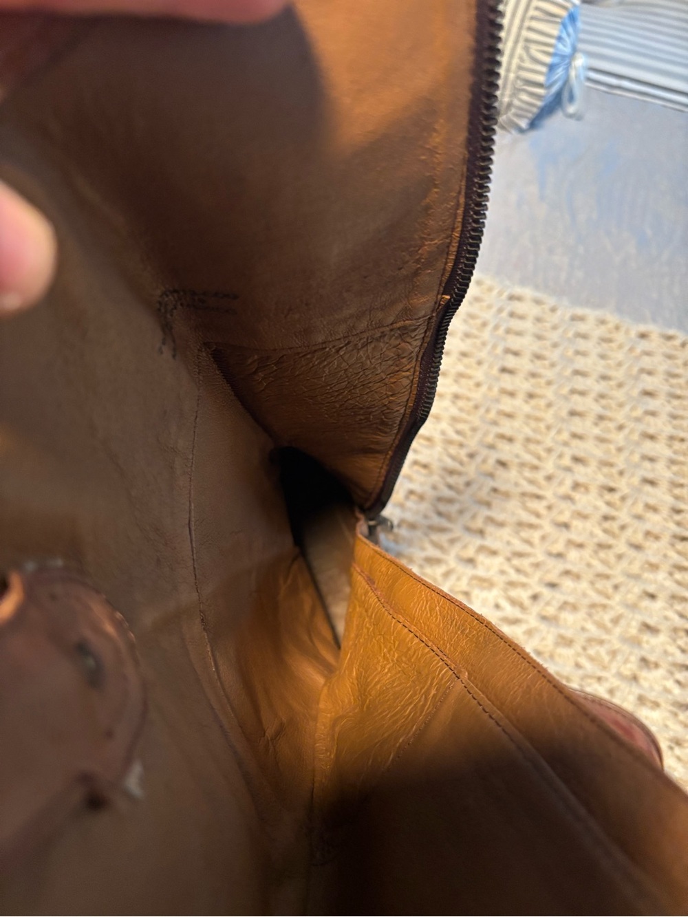 FRYE Tall Brown Leather Riding  Size 7 1/2 - Picture 10 of 14